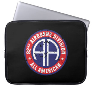 Funda Para Portátil 82ª División Aérea "All American" Grunge