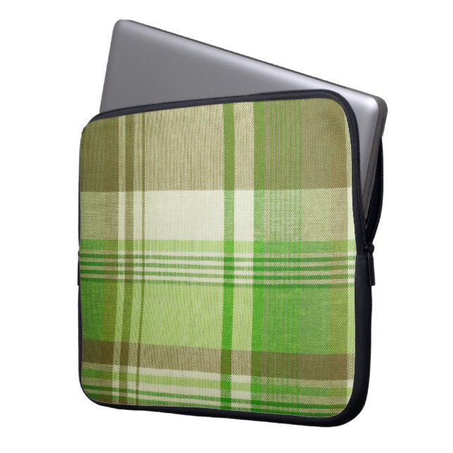 Funda para portátil a cuadros (Anverso izquierdo)