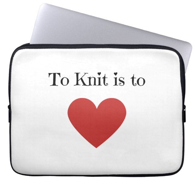 Funda Para Portátil A Knit es para amar - (Frente)