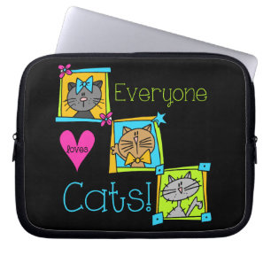 Funda Para Portátil A todos les gustan los gatos