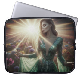 Funda Para Portátil A Woman in the Green Dress Laptop Electronics Bag