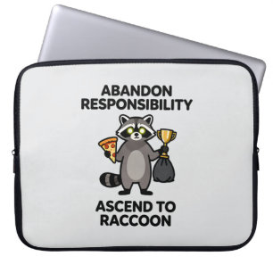 Funda Para Portátil Abandonar Responsabilidad Ascender a Mapache Meme