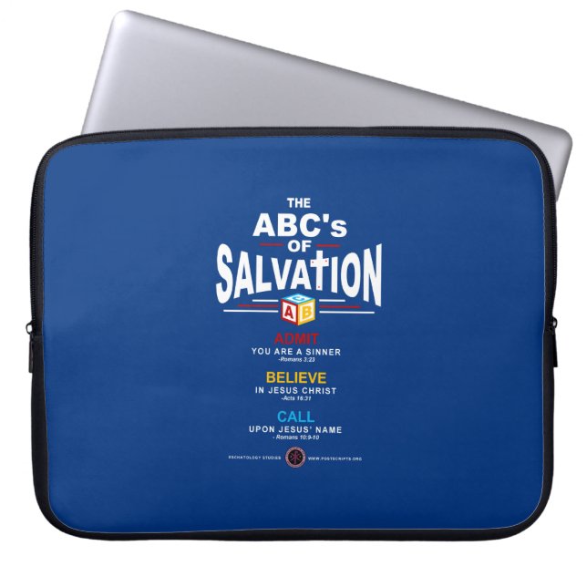 Funda Para Portátil ABC de la Salvación (Frente)