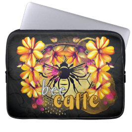 Funda Para Portátil Abeja, café