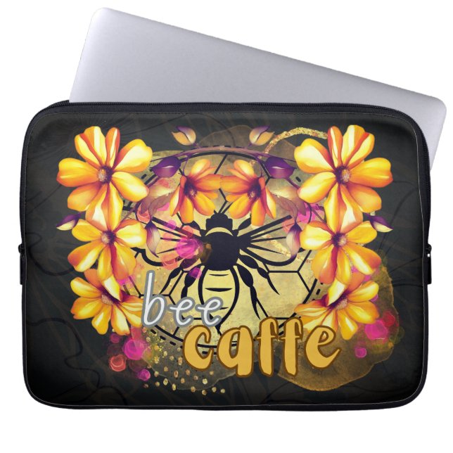 Funda Para Portátil Abeja, café (Frente)