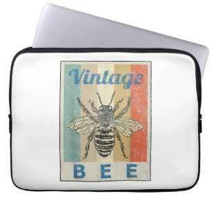 Funda Para Portátil Abeja de estilo vintage Reina miel apicultura