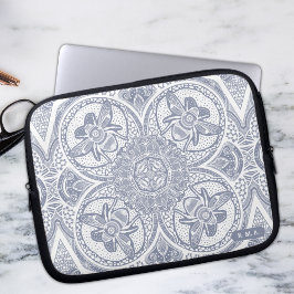 Funda Para Portátil Abejas de bumble cúrcute Mandala