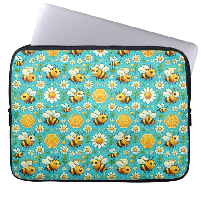 Funda Para Portátil Abejas de miel y maricones (Frente)