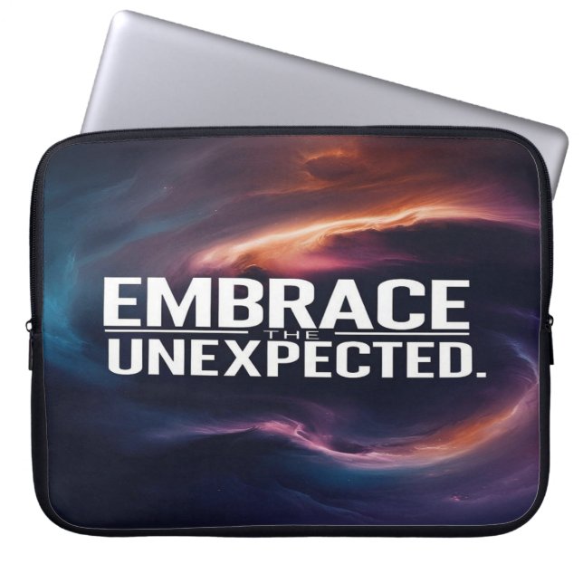 Funda Para Portátil Abraza lo inesperado (Frente)