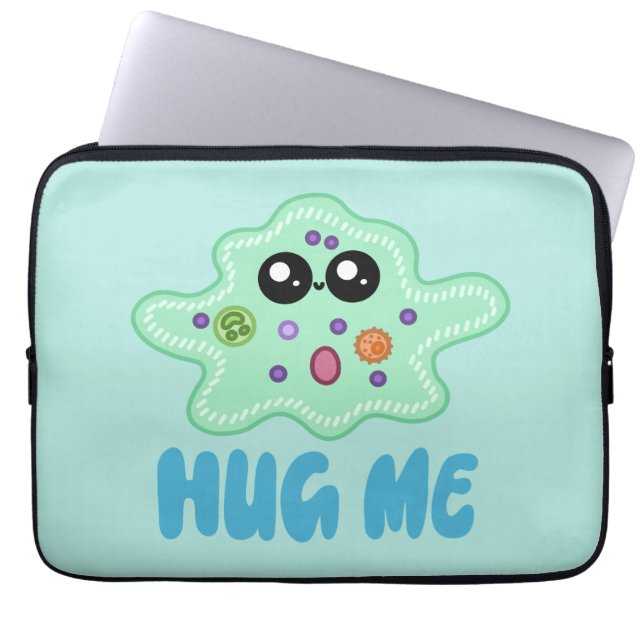 Funda Para Portátil Abrazo de ameba (Frente)