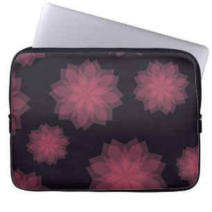Funda Para Portátil abstracción de flores rosadas, frescas, modernas