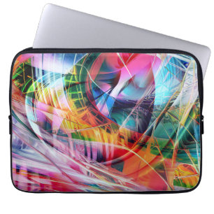 Funda Para Portátil Abstracción de Líneas Dinámicas