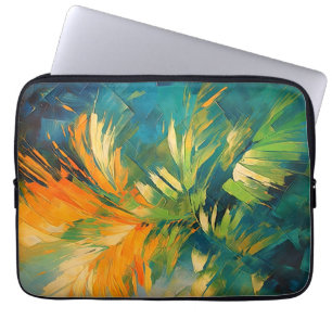 Funda Para Portátil Abstracción explosión de palmeras – Energía tropic