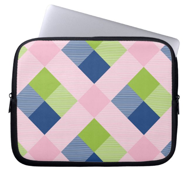 Funda Para Portátil Abstracción geométrica cuadrada 18 (Frente)