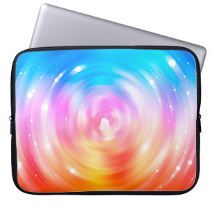 Funda Para Portátil abstract background. brilliant circles background 