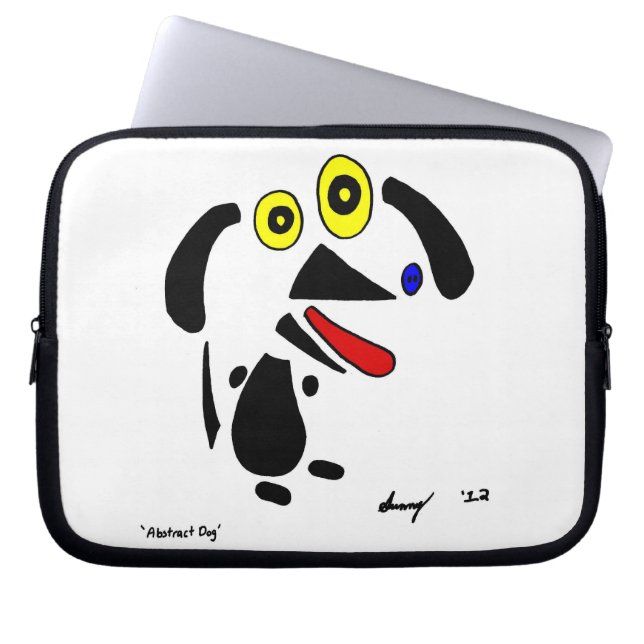 Funda Para Portátil Abstract Dog Laptop Sleeve (Frente)