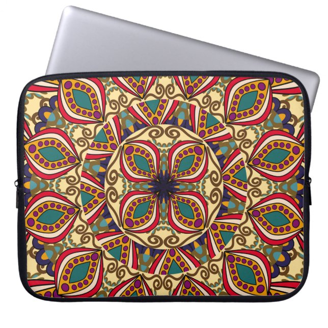 Funda Para Portátil Abstract Ethnic Ornate Backgroundabstract,antique, (Frente)