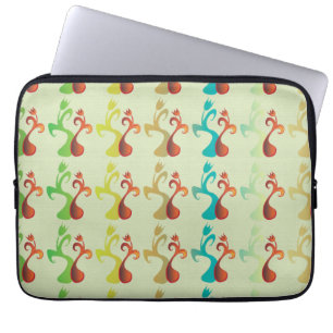 Funda Para Portátil Abstract Modern Multicolor Tulip Floral pattern