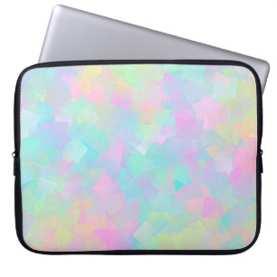 Funda Para Portátil Abstract retro pattern of geometric shapes in pink