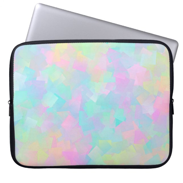 Funda Para Portátil Abstract retro pattern of geometric shapes in pink (Frente)