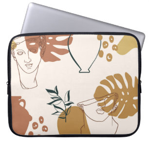Funda Para Portátil Abstract seamless pattern of Greek sculpture head