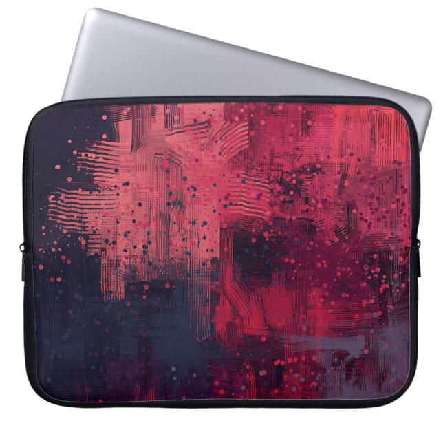 Funda Para Portátil Abstract texture. 2d illustration. Expressive hand (Frente)