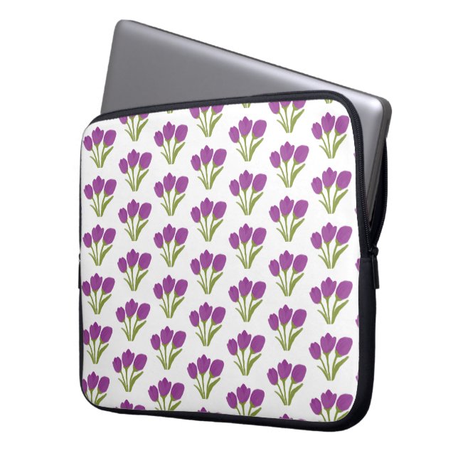 Funda Para Portátil Abstract Tulip Floral  (Anverso izquierdo)
