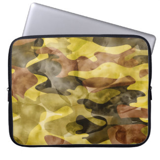 Funda Para Portátil Abstracto acuarela: tinte de tie de camuflaje