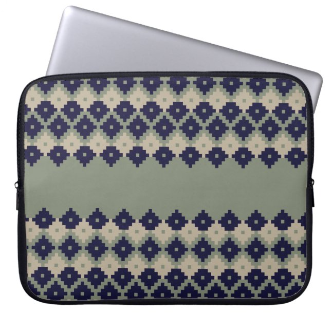 Funda Para Portátil abstracto de diseño de patrones de argyle fair isl (Frente)