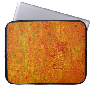 Funda Para Portátil abstracto de fondo de grunge amarillo naranja, art