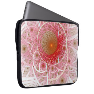 Funda Para Portátil Abstracto Steampunk Rosa