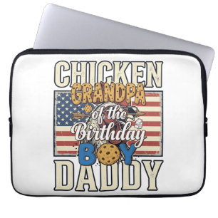 Funda Para Portátil Abuelo del Niño de Cumpleaños Galleta Leche Camisa