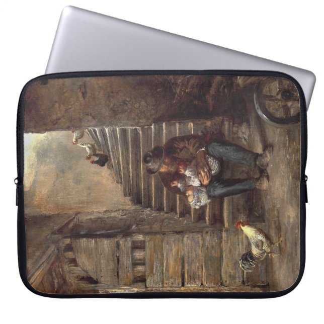 Funda Para Portátil Abuelo que cuida a su nieto (Frente)