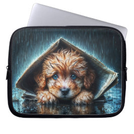 Funda Para Portátil Abundante cachorro húmedo buscando calidez y comod