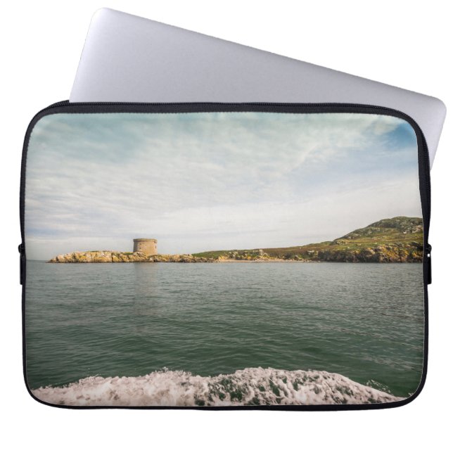 Funda Para Portátil Acantilados irlandeses verdes (Frente)