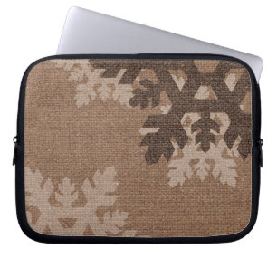 Funda Para Portátil Accesorio de la arpillera del estilo rústico de