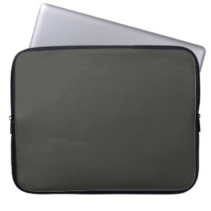 Funda Para Portátil Aceituna negra (color sólido) 