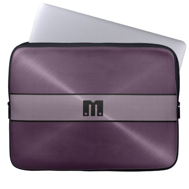 Funda Para Portátil Acero inoxidable morado brillante Metalizado 2 (Frente)