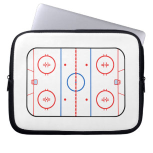 Funda Para Portátil Acompañante de juego de hockey con diagrama de hie