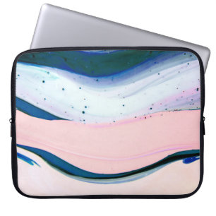 Funda Para Portátil acrílico, pintura, abstracto. Cierre de la pintura