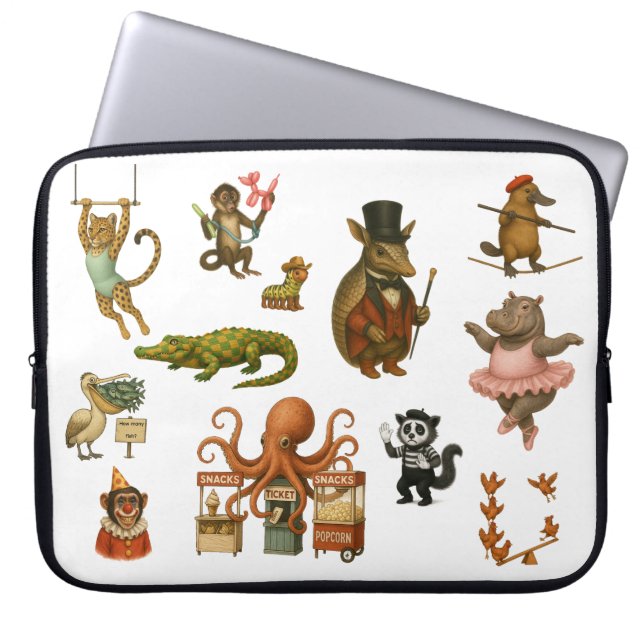 Funda Para Portátil Actos del circo Dingaling Bros (Frente)