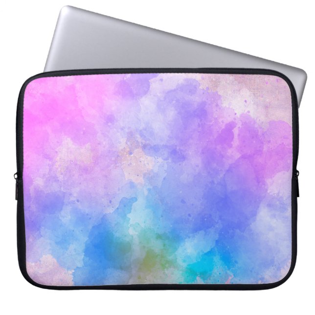 Funda Para Portátil acuarela abstracta de arte de fondo (Frente)