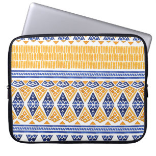 Funda Para Portátil Acuarela Bohemia: Patrón Artístico sin Marea.