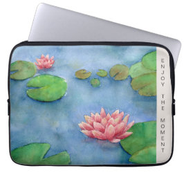 Funda Para Portátil Acuarela de flores de Lotus