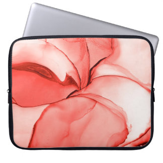 Funda Para Portátil Acuarela de glamur. Efecto brillante Pastel. Pink