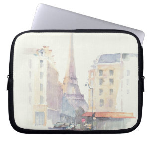 Funda Para Portátil Acuarela de la torre Eiffel el París