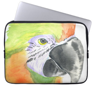 Funda Para Portátil acuarela de loros