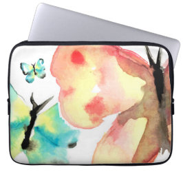 Funda Para Portátil Acuarela de moda, mariposa