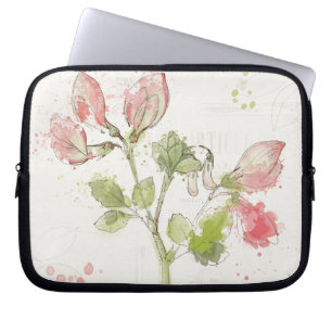 Funda Para Portátil Acuarela del guisante de olor