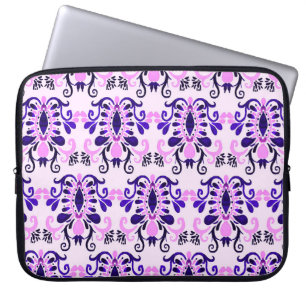 Funda Para Portátil Acuarela Ikat: La etnia tribal no tiene foco